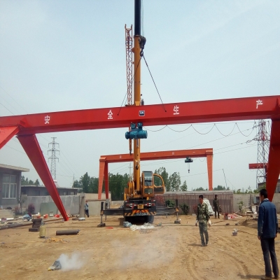 Mh電動(dòng)葫蘆門(mén)式起重機(jī)安裝完成并使用
